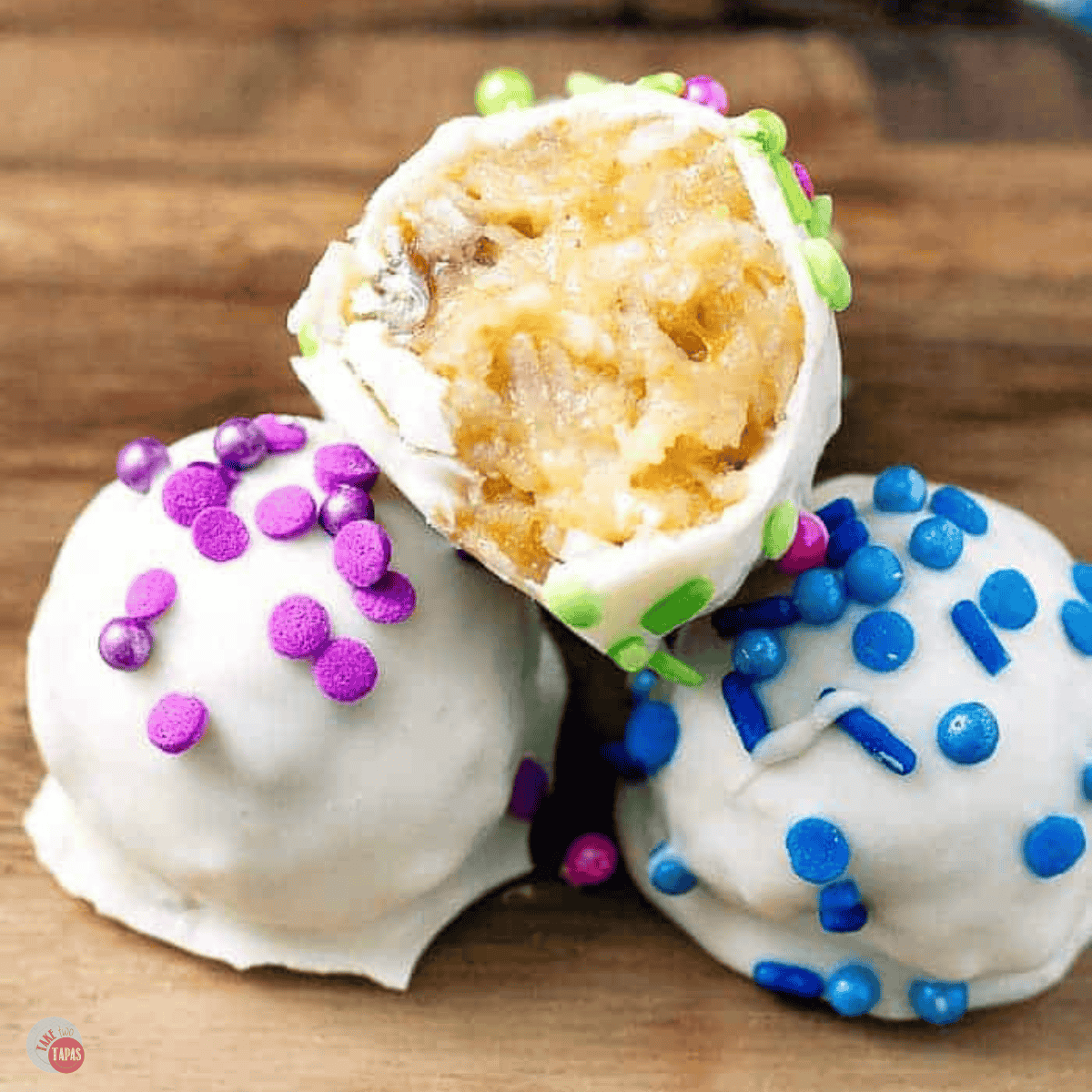 fruit cocktail cake balls