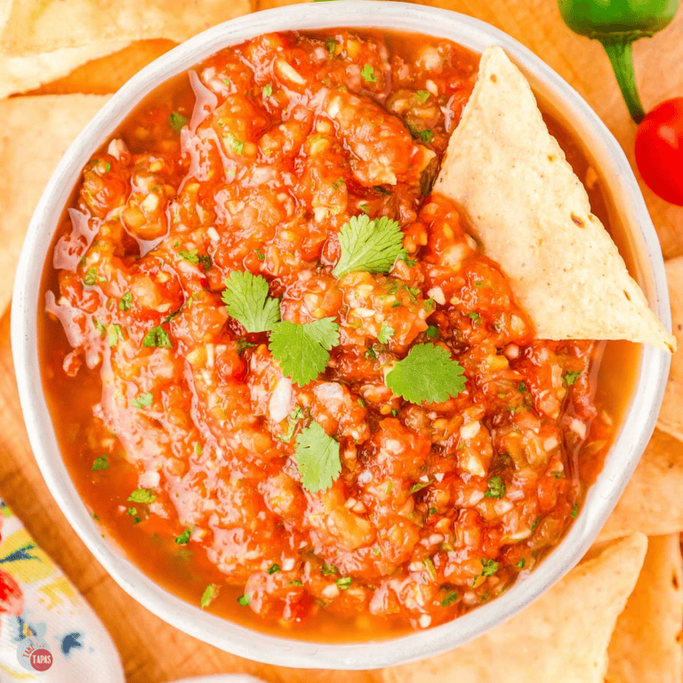 homemade salsa in a bowl