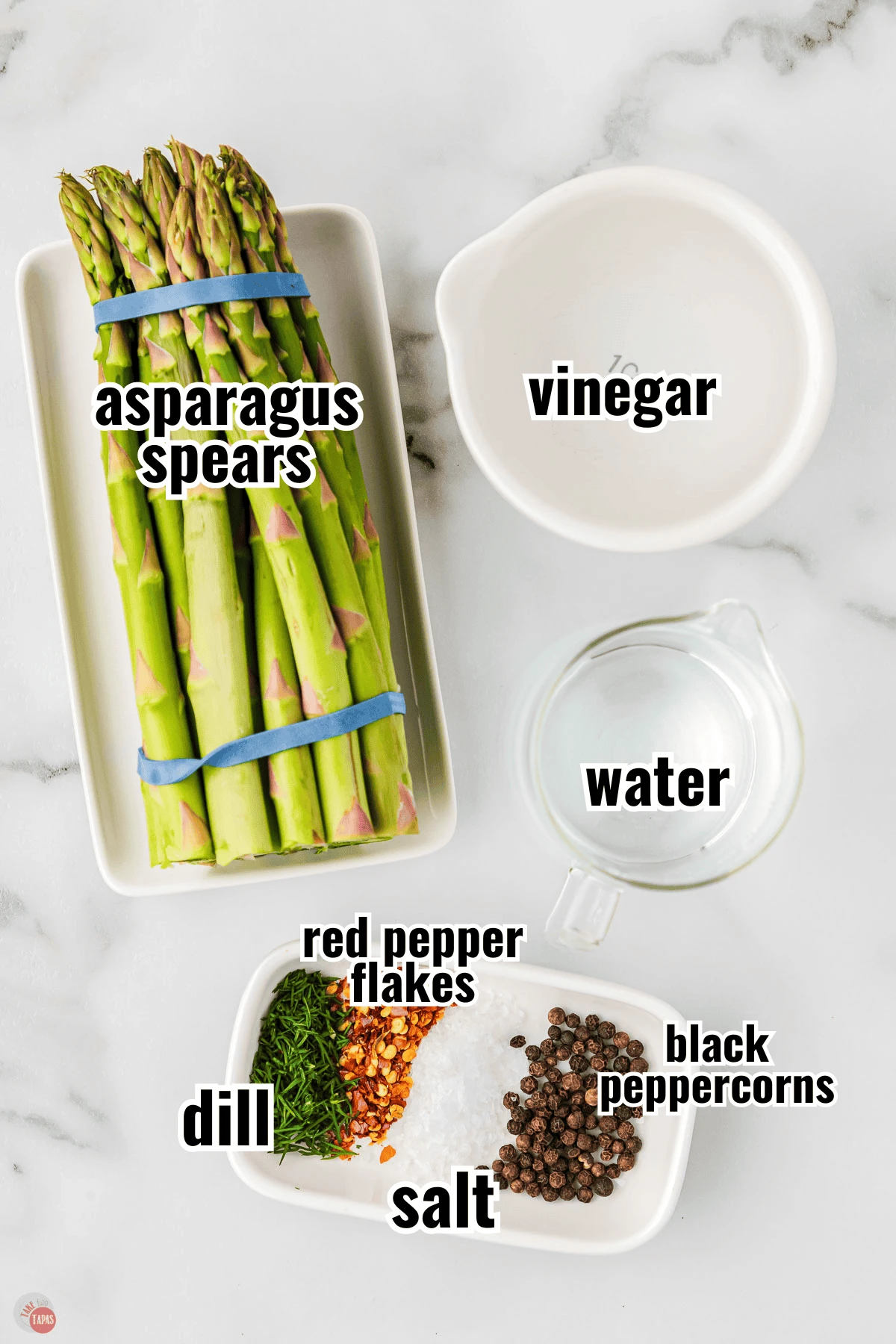 simple ingredients for a quick pickled veggie recipe