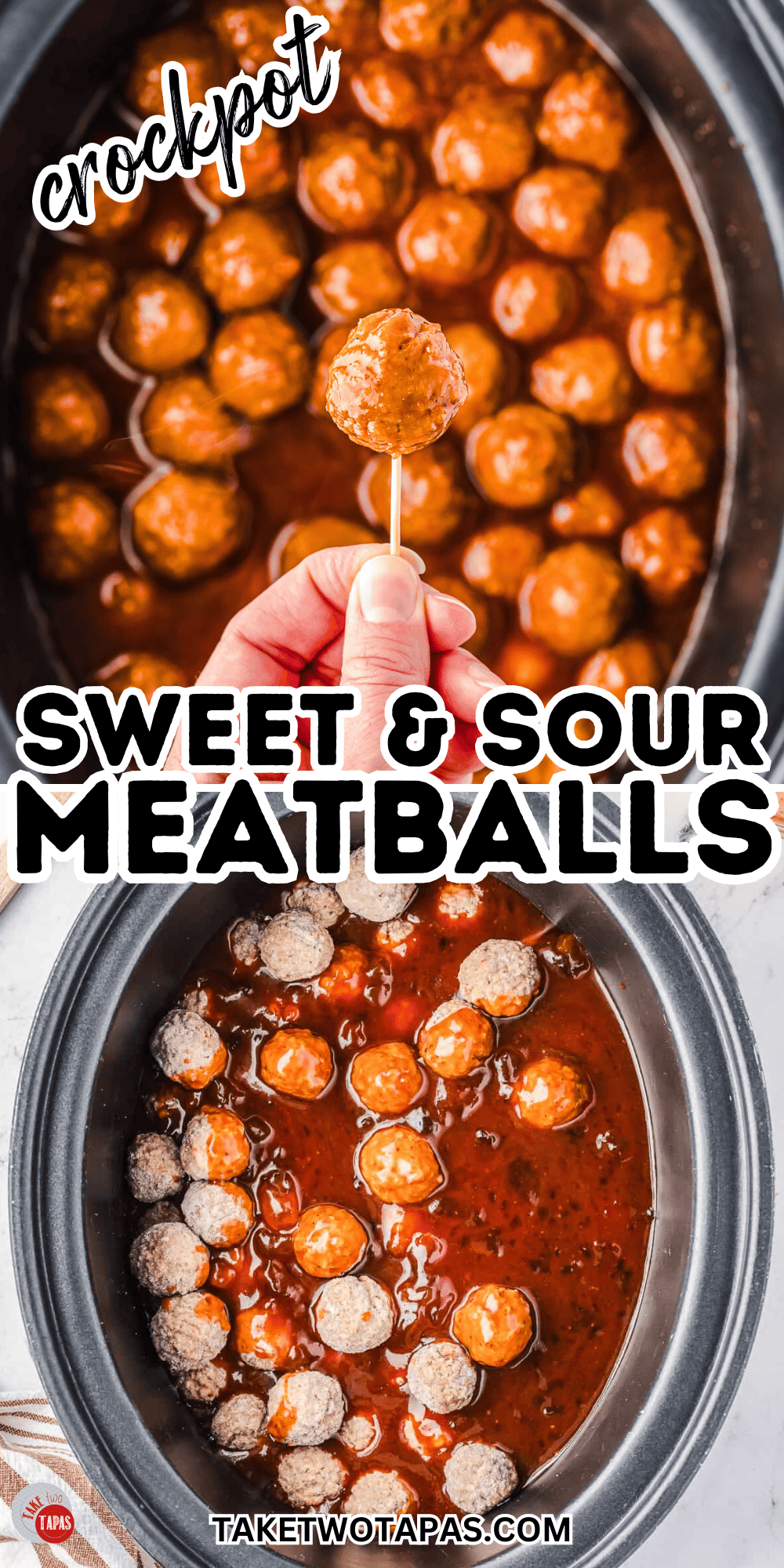 collage of sweet and sour  meatballs pictures