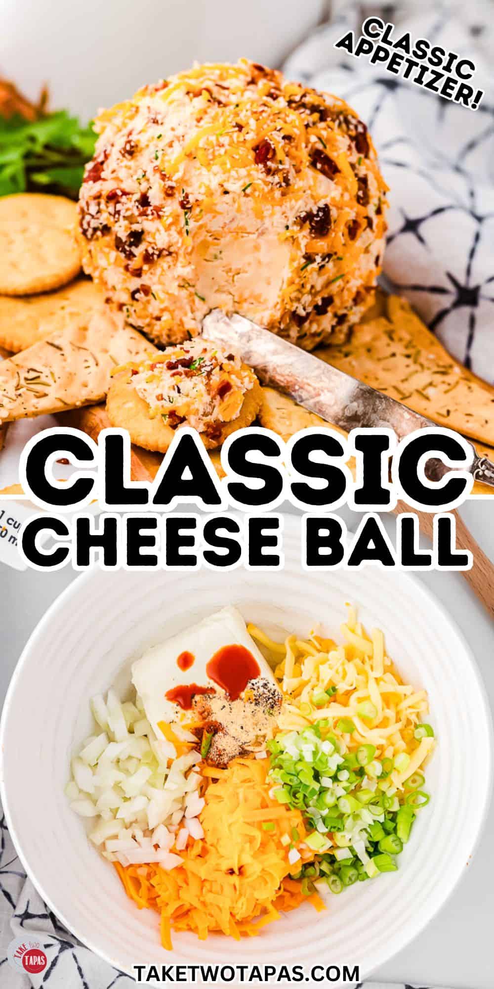 pinterest collage of cheese ball pictures