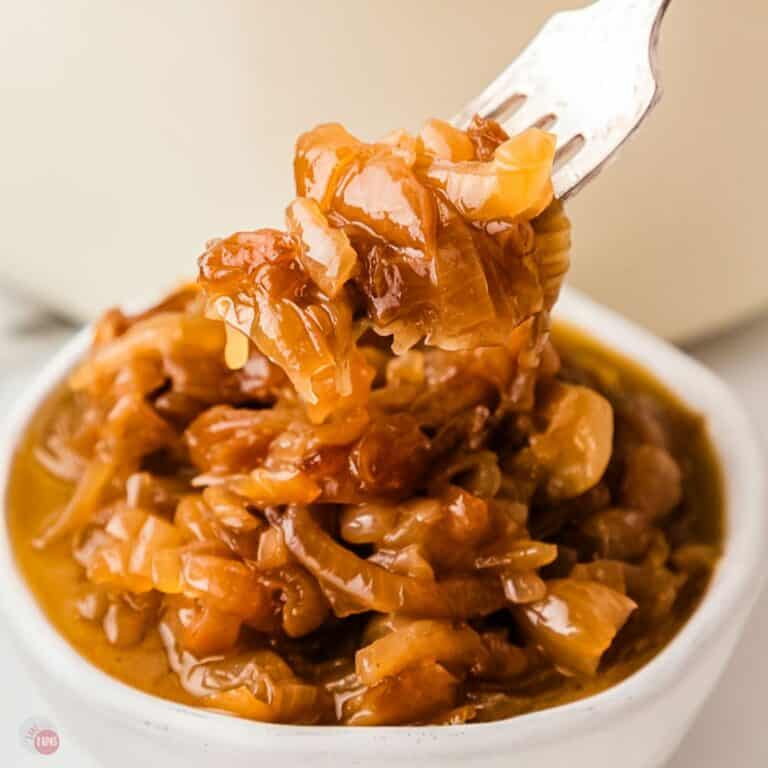 slow cooker caramelized onions