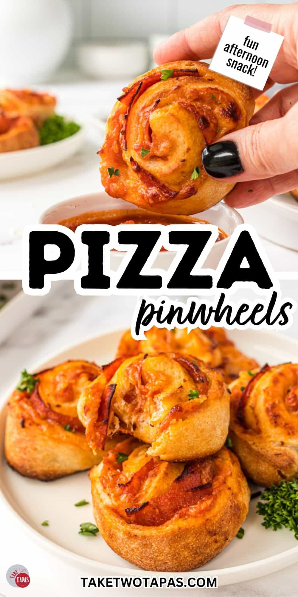 pepperoni pizza pinwheels pinterest pin image