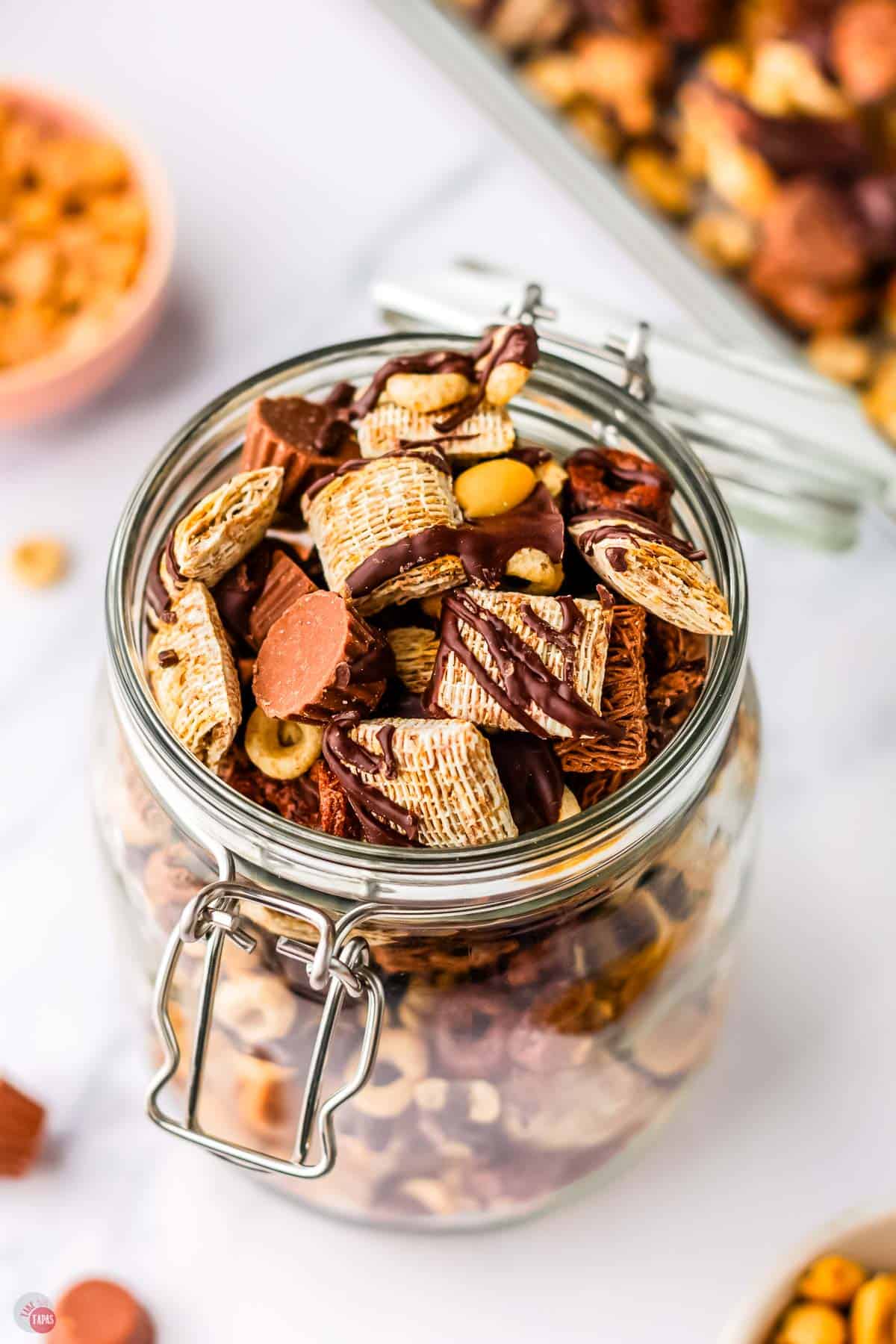 jar of snack mix